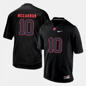 A.J. McCarron Alabama Jersey For Men Black #10 College Football 673061-212