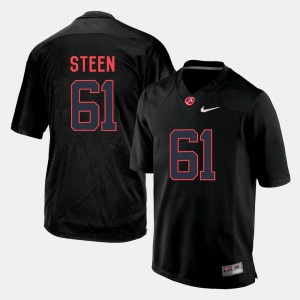 College Football Anthony Steen Alabama Jersey #61 Black For Men's 922902-995