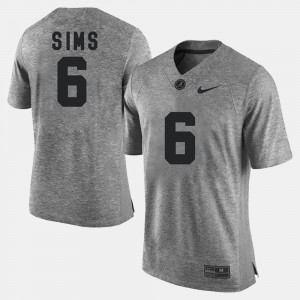 Gridiron Limited For Men's Gray Gridiron Gray Limited Blake Sims Alabama Jersey #6 623093-966
