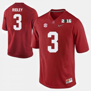 College Football #3 Calvin Ridley Alabama Jersey Crimson Mens 270731-674