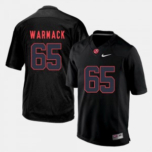 Silhouette College Black #65 Chance Warmack Alabama Jersey For Men 855574-663