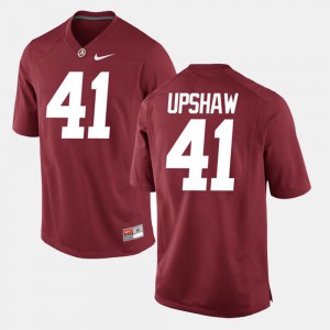 #41 Crimson Courtney Upshaw Alabama Jersey Alumni Football Game For Men 983068-480