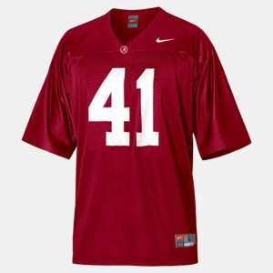 For Men's Red #41 College Football Courtney Upshaw Alabama Jersey 637960-866