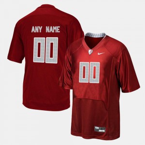 Mens College Football Alabama Custom Jerseys #00 Red 498322-349
