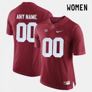 Womens College Limited Football Alabama Customized Jersey #00 Crimson 181060-909