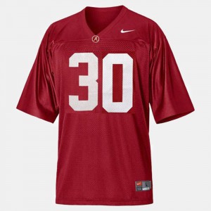 #30 Dont'a Hightower Alabama Jersey College Football Youth(Kids) Red 136708-134