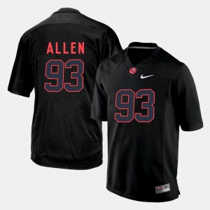 For Men's College Football Jonathan Allen Alabama Jersey Black #93 991071-961