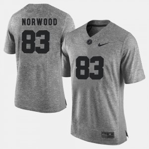Kevin Norwood Alabama Jersey #83 Gray For Men Gridiron Limited Gridiron Gray Limited 353725-161