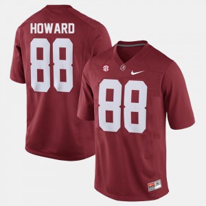 #88 O.J. Howard Alabama Jersey Red For Men College Football 579285-534