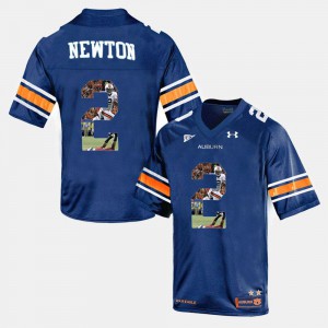 Cam Newton Auburn Jersey Throwback Navy Blue #2 For Men 672357-180