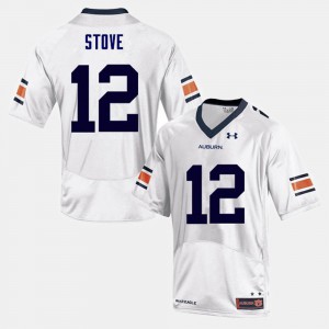 White College Football Eli Stove Auburn Jersey #12 For Men's 447779-772