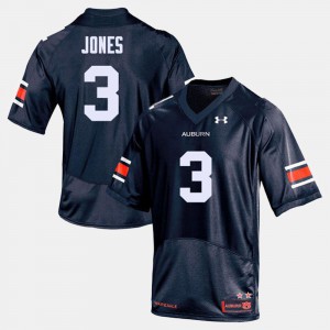#3 Jonathan Jones Auburn Jersey Men's Navy College Football 135995-650