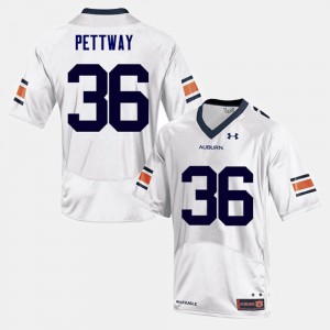 Mens Kamryn Pettway Auburn Jersey #36 College Football White 292481-571