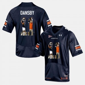#11 Player Pictorial Navy Blue Karlos Dansby Auburn Jersey For Men 837820-239