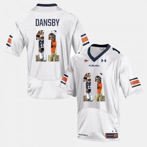Player Pictorial Karlos Dansby Auburn Jersey #11 For Men's White 474821-849