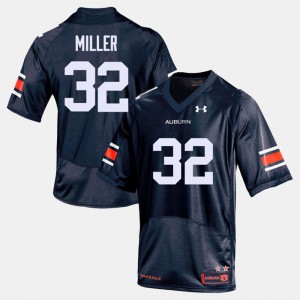 Men's College Football #32 Navy Malik Miller Auburn Jersey 665843-512