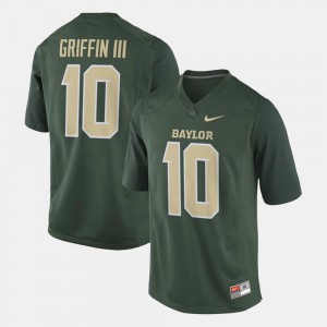#10 Robert Griffin III Baylor Jersey Mens Alumni Football Game Green 966016-465