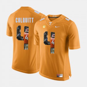 For Men Britton Colquitt UT Jersey Pictorial Fashion Orange #4 624402-937