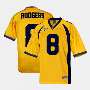 For Men Gold College Football #8 Aaron Rodgers Cal Bears Jersey 505483-669