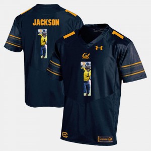 #1 Navy Blue DeSean Jackson Cal Bears Jersey Player Pictorial Men's 586359-793