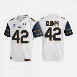 #42 Dylan Klumph Cal Bears Jersey For Men's White College Football 787333-407