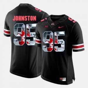 Cameron Johnston OSU Jersey #95 Pictorial Fashion Black Men's 854763-795