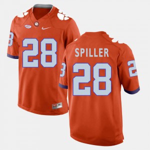 #28 College Football C.J. Spiller Clemson Jersey Orange Mens 448165-892