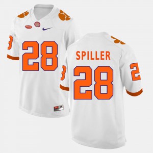#28 College Football C.J. Spiller Clemson Jersey White Men's 729843-590