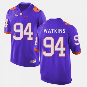 #94 For Men's Purple Carlos Watkins Clemson Jersey College Football 696566-234
