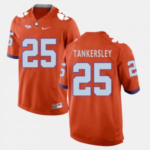 For Men's College Football Cordrea Tankersley Clemson Jersey Orange #25 699869-210