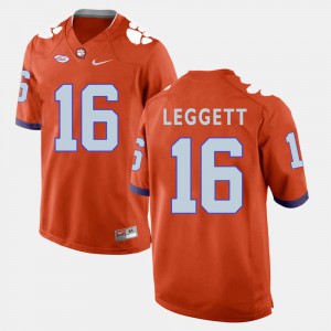 Jordan Leggett Clemson Jersey #16 Orange College Football For Men's 325235-252