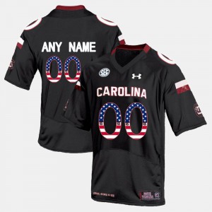 US Flag Fashion For Men South Carolina Customized Jerseys #00 Black 963085-203