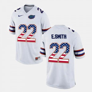 #22 Emmitt Smith Gators Jersey US Flag Fashion Men White 575718-658