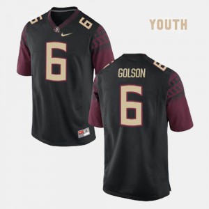 #6 For Kids College Football Everett Golson FSU Jersey Black 505520-812