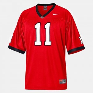 Aaron Murray UGA Jersey For Men's College Football Red #11 543394-501