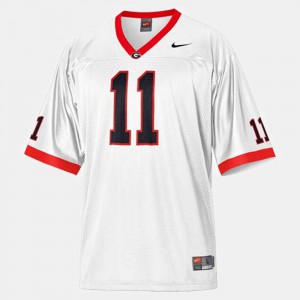 College Football #11 White Aaron Murray UGA Jersey Youth 866258-897