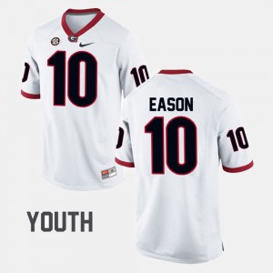 Jacob Eason UGA Jersey White College Football #10 Kids 932558-280