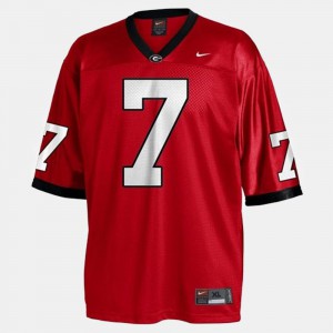 #7 College Football Matthew Stafford UGA Jersey Mens Red 432684-162