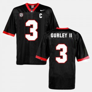 College Football Todd Gurley II UGA Jersey Black #3 For Men 576811-882