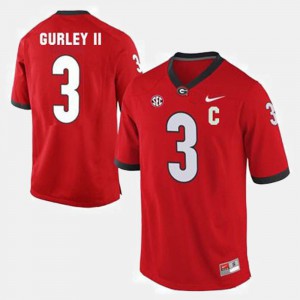 #3 For Men Todd Gurley II UGA Jersey Red College Football 216910-719