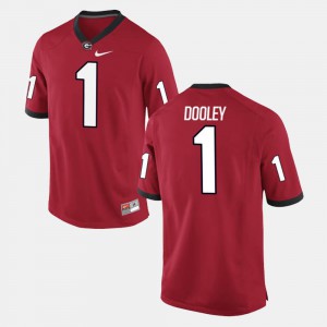 Alumni Football Game #1 Red For Men Vince Dooley UGA Jersey 624819-101