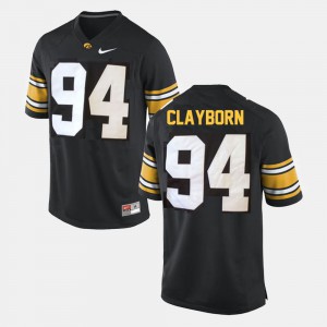 College Football Mens Adrian Clayborn Iowa Jersey Black #94 242457-758
