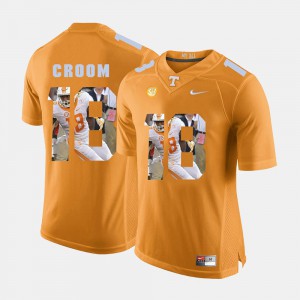 Pictorial Fashion #18 Jason Croom UT Jersey For Men Orange 264099-685