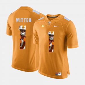 Orange Pictorial Fashion For Men's Jason Witten UT Jersey #1 710366-931