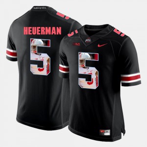#5 Jeff Heuerman OSU Jersey Black Men Pictorial Fashion 922134-510