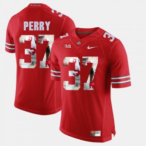 Pictorial Fashion Scarlet #37 Mens Joshua Perry OSU Jersey 892144-756