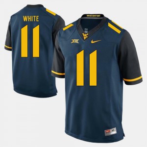 Blue Alumni Football Game #11 Kevin White WVU Jersey For Men's 477140-547