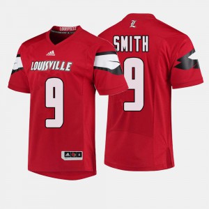 Jaylen Smith Louisville Jersey Red #9 College Football For Men's 456425-568