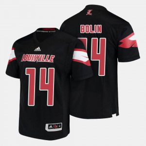 #14 Kyle Bolin Louisville Jersey Black For Men College Football 931072-861