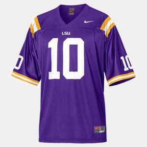 Purple College Football Joseph Addai LSU Jersey For Kids #10 578477-315